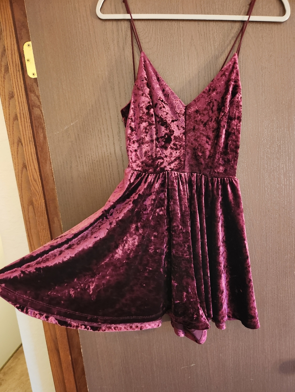 Urban Outfitters Red Velvet Romper - Picture 3 of 6